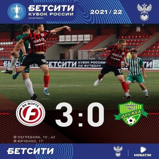  «Форте» удачно стартовал в Кубке России